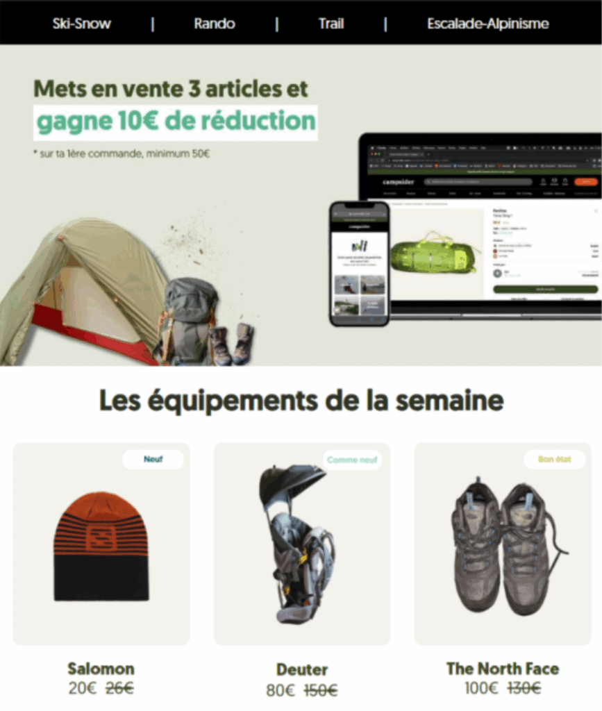 Newsletters e-commerce & promotionnelles