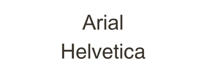 exemple de police sans serif