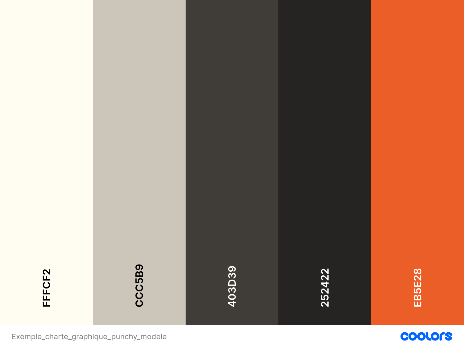 Palette de couleurs sombres