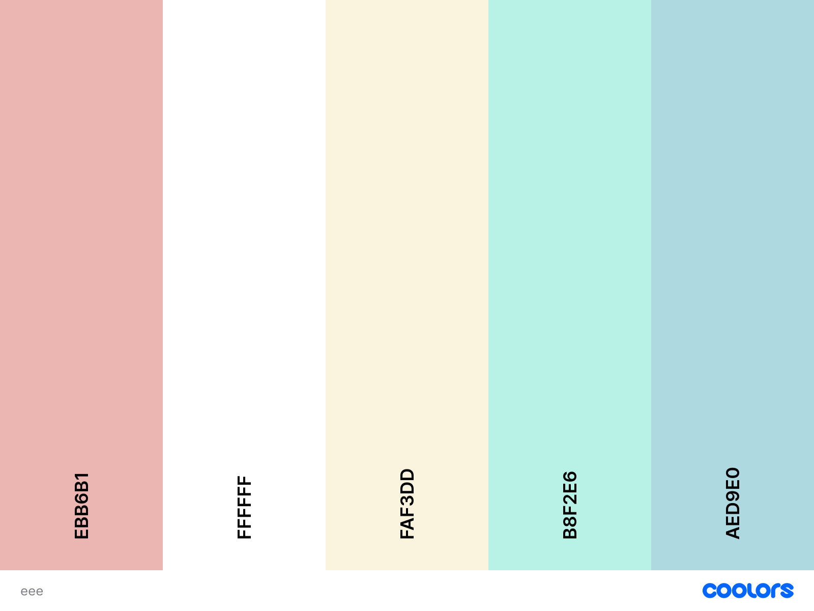 Palette couleurs douces